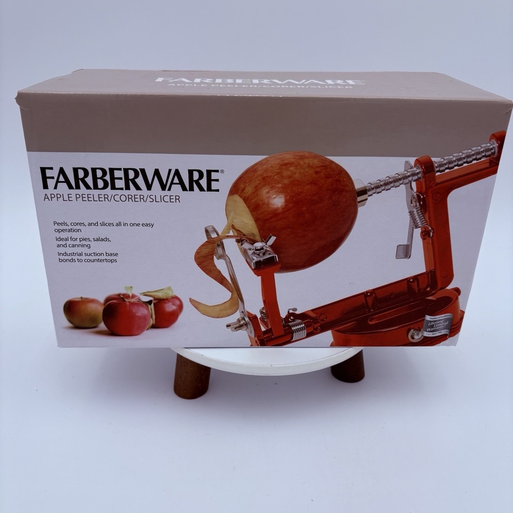 Farberware Apple‎ Peeler/Corer/Slicer Stainless Steel Suction Base